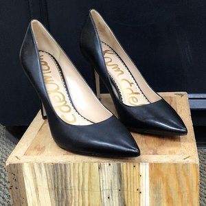 Sam Edelman Hazel Pump, black leather, multiple sizes